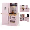 CostwayCuisine pour Enfants Double-Face en Bois avec Distributeur d'Ea...