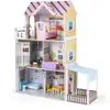 CostwayMaison de Poupée en Bois de 3 Étages avec 16 Accessoires de mob...