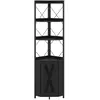Costway Armoire d'Angle avec Rangement à 5 Étagères Étagère d'Angle Ha...