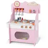 CostwayCuisine en Bois pour Enfants Cuisine Jouet pour Tout-Petits ave...