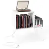 Costway Support pour Tourne-disque Prise de Courant Séparateur Table d...