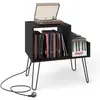 Costway Support pour Tourne-disque Prise de Courant Séparateur Table d...
