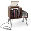 Costway Support pour Tourne-disque Prise de Courant Séparateur Table d...