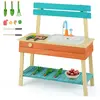 CostwayCuisine de Jeu pour Enfants Jouet Cuisine avec Aliments Brochet...