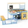CostwayCuisine de Boue avec Table de Pique-Nique pour Enfants Cuisine ...