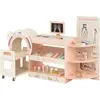 CostwayEnsemble de Jeu de Médecin pour Enfants Kit d Hôpital en Bois a...