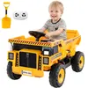 CostwayVoiture Électrique 24V pour Enfants Véhicule de Construction 4 ...