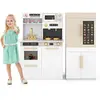 CostwayJeu de Cuisine pour Enfants 2 Pièces Combinaison Cuisine et Réf...