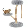 CostwayArbre à Chat Tour en Bois pour Chat avec Perchoir Centre d'Acti...