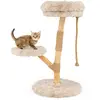 CostwayArbre à Chat Tour en Bois pour Chat avec Perchoir Centre d'Acti...