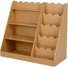 Costway Bibliothèque Enfant Montessori avec 5 Niveaux Ondulés 4 Étagèr...