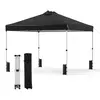 CostwayTonnelle de Jardin 3x3 m Tente Pop-Up Montage Instantané Toit à...