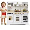 CostwayCuisine Enfants Cuisine de Jeu en Bois avec Lumières&Sons Cuisi...
