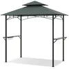 Costway240 x 151 cm Tonnelle pour Barbecue Abri à Double Toit pour Gri...