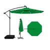 CostwayParasol Déporté 3x3M Parasol de Jardin 40 LED Solaire avec 2 Sa...