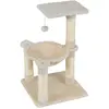 CostwayArbre à Chat 64 cm Tour pour Chat avec Perchoir Supérieur & Ham...