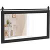 Costway100 X 66 CM Miroir Murale de Ferme Style Porte de Grange Rectan...