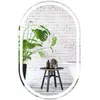 CostwayMiroir Mural de Salle de Bain 80 x 50 CM Miroir Incassable Rétr...