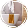 Costway70 cm Miroir de Salle de Bain LED Miroir Mural Rond en Verre Tr...