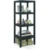 Costway Étagère de Rangement en Plastique à 4 Niveaux Meuble Utilitair...