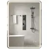 Costway80 x 60 cm Miroir de Salle de Bain LED Miroir Mural Rectangulai...