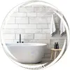 Costway60 cm Miroir de Salle de Bain LED Miroir Mural en Verre Trempé ...