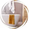 Costway80 cm Miroir de Salle de Bain LED Miroir Mural en Verre Trempé ...