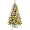 Sapin de noël pré-éclairé H150cm avec 200 LED et 450 Branches