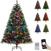 Sapin de Noël Illuminé 180cm COSTWAY-370 Lumières RGB Multicolores-Mod...