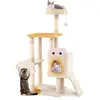 CostwayArbre à Chat Intérieur Tour à Chat avec Perchoir en Peluche Con...