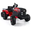 CostwayTracteur Électrique 24V pour Enfants avec Remorque Amovible Tél...