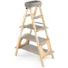 CostwayArbre à Chat en Bois Meuble Pliable avec Échelle Tour Haute en ...