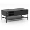 CostwayTable Basse à Plateau Relevable avec Compartiment Caché Table e...
