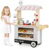 CostwayEpicerie Enfant en Bois avec 30 PCS Accessoires Marchande avec ...