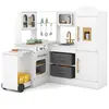 CostwayCuisine d'Angle avec Lumières et Sons Ensemble de Jeu en Bois I...