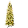 CostwaySapin de Noël Artificiel de 220 cm Arbre de Noël à Charnières F...