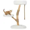 CostwayArbre à Chat Tour en Bois pour Chat avec Perchoir Centre d'Acti...
