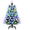CostwaySapin de Noël à Fibre Optique 95 CM Sapin Artificiel Pré-éclair...