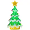 Costway130 cm Arbre de Noël Lumineux Sapin en Maille 3D avec 34 Ampoul...