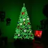 CostwaySapin de Noël Artificiel Phosphorescent de 180 cm Arbre de Noël...