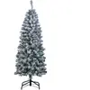 Costway150CM Sapin de Noël Pré-éclairé Arbre Articulé avec 329 Branche...