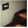 Silamp - Balise led saillie 3W 220V 120° Noire IP44 pour Escalier - Bl...
