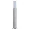 Borne Extérieure 60cm 220V IP65 argent pour Ampoule E27 Silamp