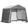 Shelterlogic - acier feuille garage tente 9m² gris 300x300x240 cm