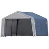 Shelterlogic - acier feuille garage tente 13,7m² gris 370x370x260