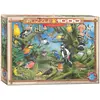 Puzzle Eurographics - Johann Francis : Oiseaux du jardin, 1000 pièces
