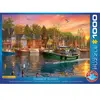 Eurographics Puzzle - Dominic Davison : Coucher de soleil sur le port, 1000 pièces