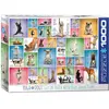 Puzzle Eurographics - Chiens de Yoga, 1000 pièces