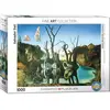Puzzle 1000 pièces Eurographics - Swans Reflecting Elephants - Animaux