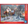 Puzzle Eurographics - Dominic Davison : Cottage de Noël, 1000 pièces